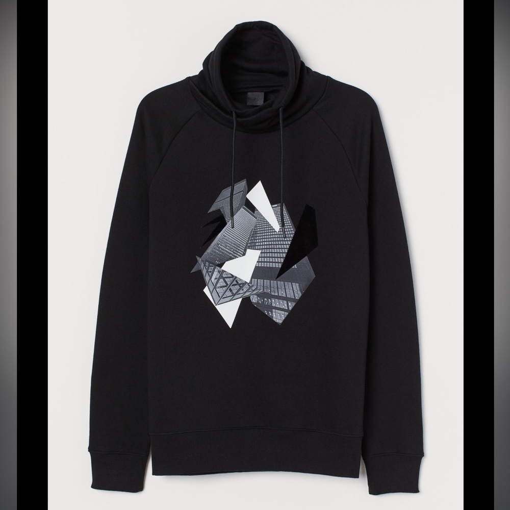 H&M Men Chimney collar sweathshirt